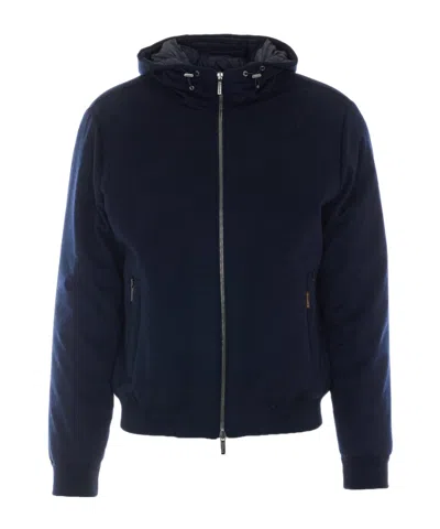Moorer Blue Grey Oniro Down Jacket In Blue