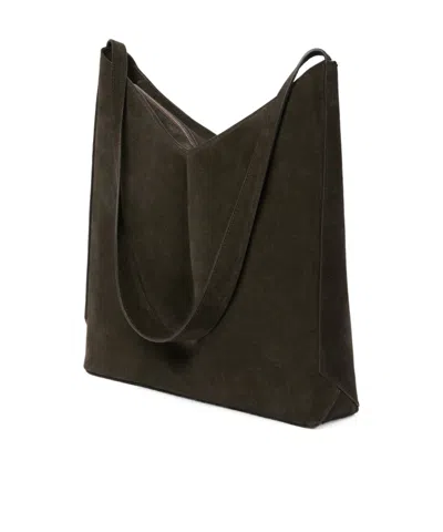 Studio Nicholson Hoho Suede Shoulder Bag In Brown