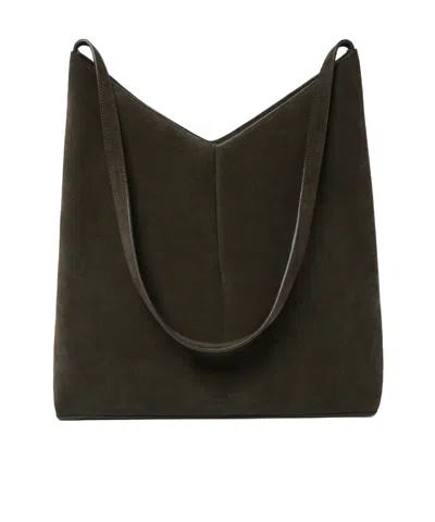 Studio Nicholson Hoho Suede Shoulder Bag In Brown