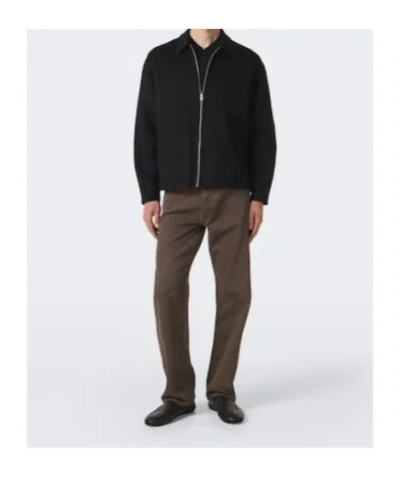 Frame Double-face Wool Bomber Jacket In Black