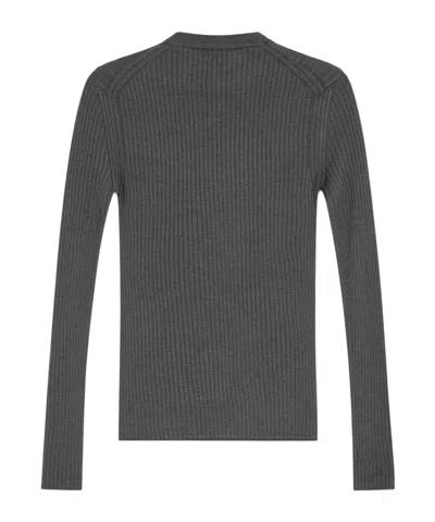 Jil Sander Lightweight Wool Blend Sweater In Gray