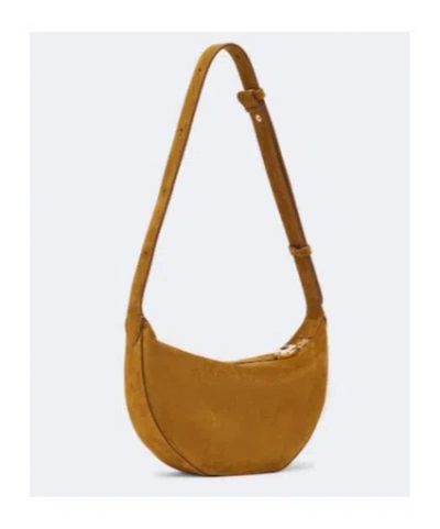 Joseph Bean Medium Suede Shoulder Bag In Brown
