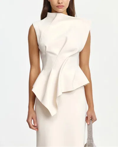 Acler Burbank Structured Top In White