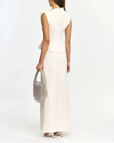 Acler Burbank Structured Top In White