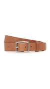 Rag & Bone Boyfriend Embossed Leather Belt In Tan