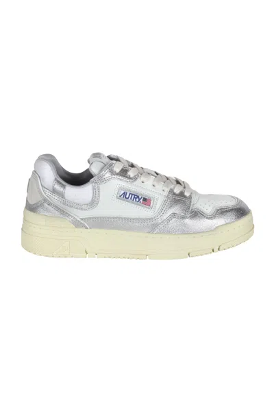 Autry Clc Low Leather Sneakers In White