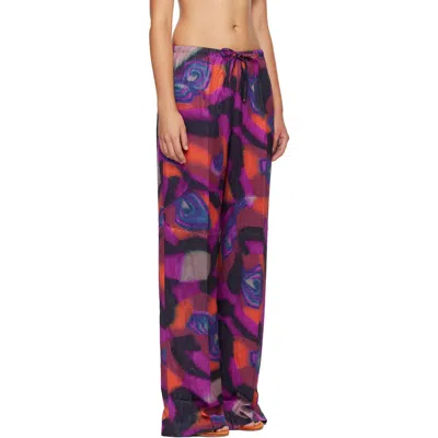 Dries Van Noten Puvis Long Drawstring Pants In Multi