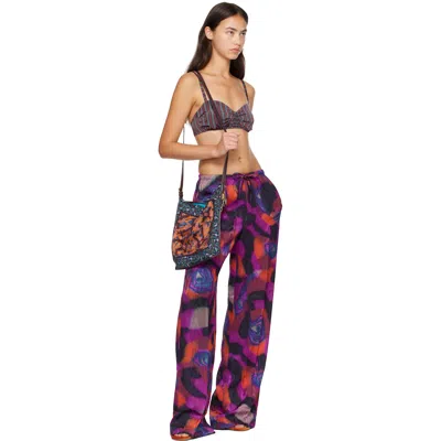 Dries Van Noten Puvis Long Drawstring Pants In Multi