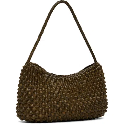 Dragon Diffusion Khaki Basil Cactus Shoulder Bag In Khaki