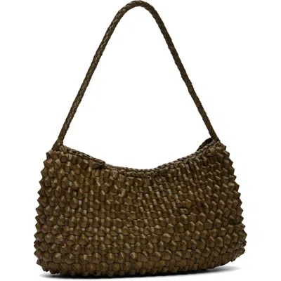 Dragon Diffusion Khaki Basil Cactus Shoulder Bag In Khaki