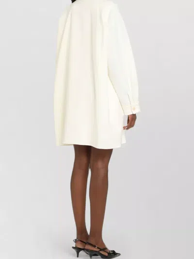 Max Mara Orlaya Virgin Wool Oversized Tailored Jacket In White
