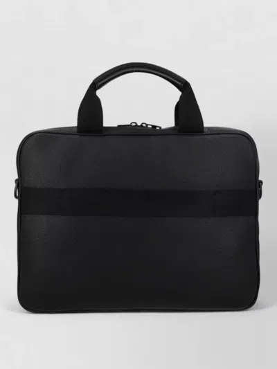 Hugo Boss Briefcase Textured Finish Adjustable Strap Handles