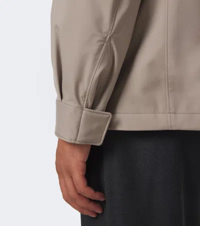 Agnona Technical Field Jacket In Grey