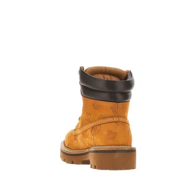 Dsquared2 D2 Monogram Ankle Boots In Brown