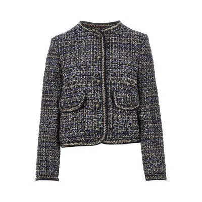 Etro Tweed-effect Button-up Jacket In Multi