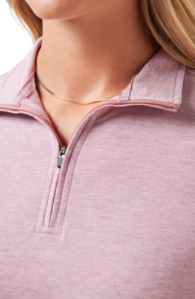 Travismathew Featherweight Active Pullover In Pink