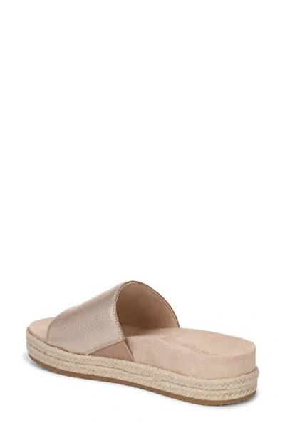 Vionic Yasmina Platform Slide Sandal In Neutral