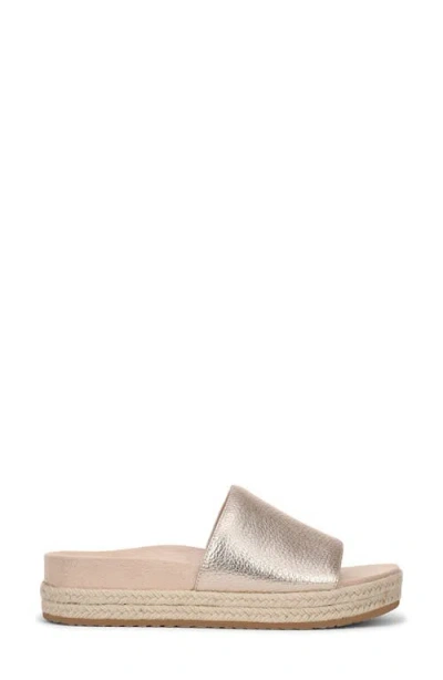 Vionic Yasmina Platform Slide Sandal In Neutral