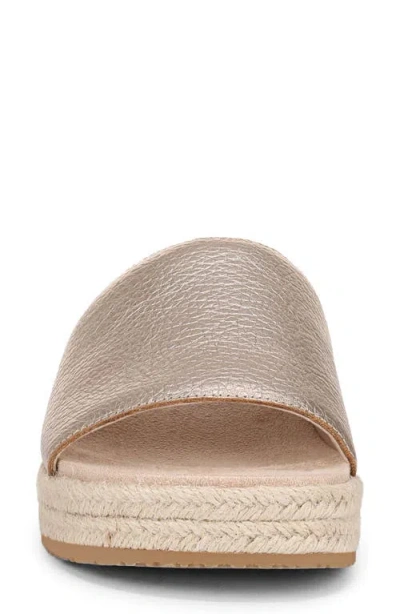 Vionic Yasmina Platform Slide Sandal In Neutral
