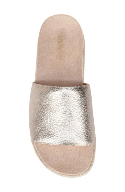 Vionic Yasmina Platform Slide Sandal In Neutral