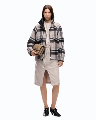 Pinko Check-pattern Elasticated-hem Jacket