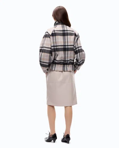 Pinko Check-pattern Elasticated-hem Jacket