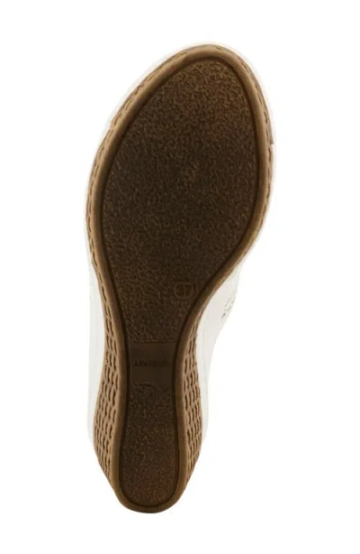 Flexus By Spring Step Wedge Sandal In White