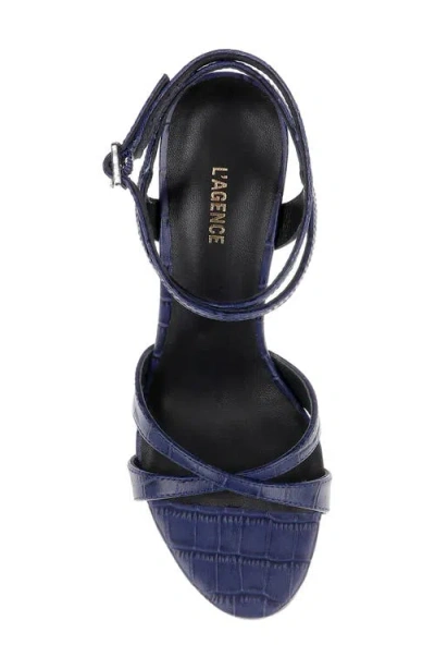 L'agence Miranda Ankle Strap Sandal In Blue
