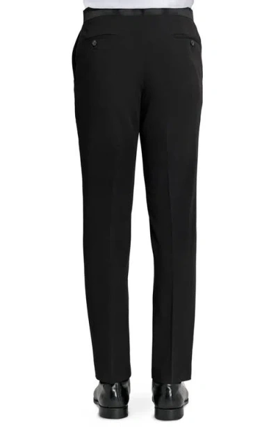 Construct Stretch Tuxedo Pants In Black