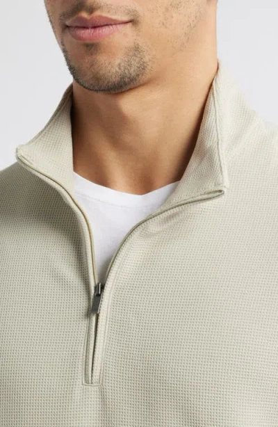 Free Fly Waffle Quarter Zip Pullover In Sandstone