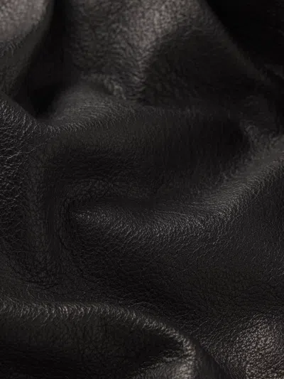 Frame The Structural Leather Shorts In Black