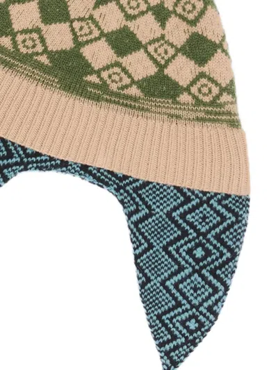 Dries Van Noten Jacquard Wool Hat In Multi