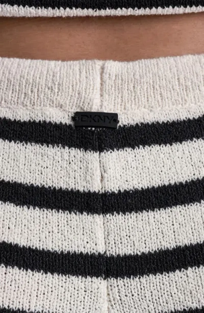 Dkny Pull On Drawstring Knit Pants In Multi