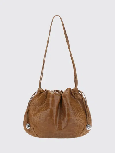 Liffner Croc-effect Leather Shoulder Bag In Brown