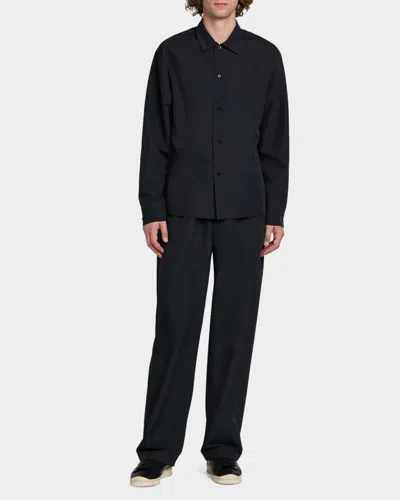 Jil Sander Men's Wide-leg Pull-on Tech Trousers In Multi