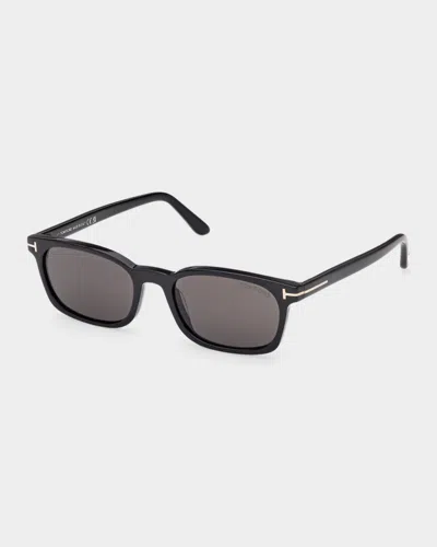 Tom Ford Eyewear Rectangular Frame Sunglasses In Blue