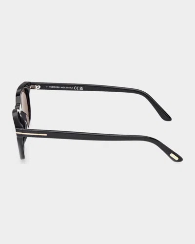 Tom Ford Eyewear Rectangular Frame Sunglasses In Blue