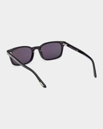 Tom Ford Eyewear Rectangular Frame Sunglasses In Blue