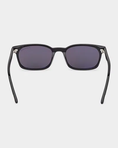 Tom Ford Eyewear Rectangular Frame Sunglasses In Blue