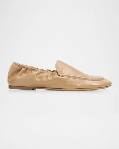 Odissi Juno Leather Loafers In Neutral