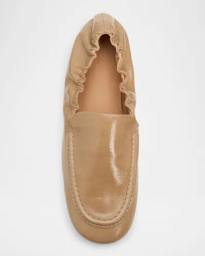Odissi Juno Leather Loafers In Neutral