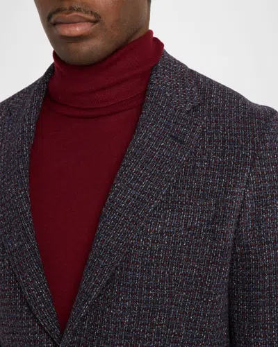 Etro Single-breasted Wool-blend Bouclé Jacket In Animal Print