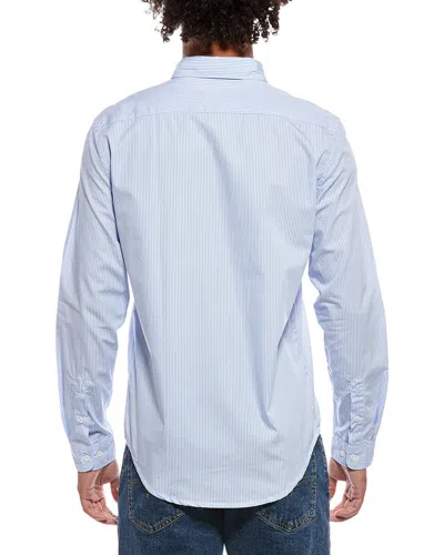 Onia Poplin Stripe Shirt In Multi