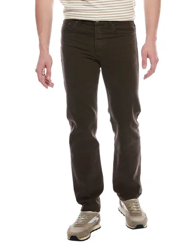 Frame The Straight Dark Brown Jean In Brown