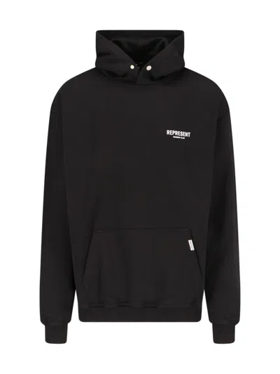 Represent Owners Club Oversized Pullover Hoodie In Black
