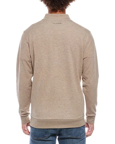 Travismathew Cloud 1/4-zip Pullover In Brown