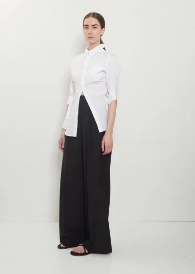 Junya Watanabe Technical Wool Pleated Pant In Multi