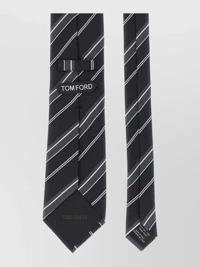 Tom Ford Mens Tie Diagonal Stripe Pattern Design In Multi