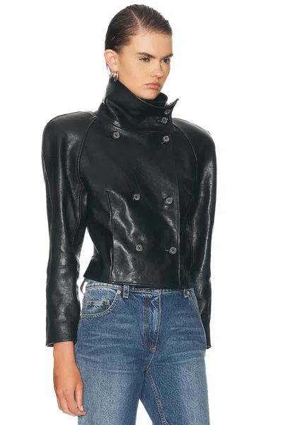Magda Butrym Leather 04 Jacket In Black