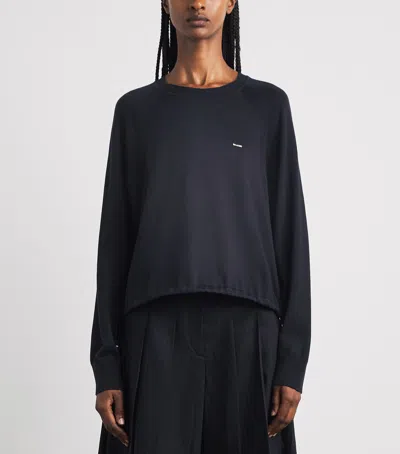 Sandro Paris Wool-blend Logo Sweater In Multi